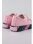 Yeni Sezon Renkli Tabanlı Pembe Kız Çocuk Spor Ayakkabı | Işıklı, Hafif, Ortopedik Kız Çocuk Sneaker 2