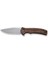 Cogent Flipper & Button Lock Knife Brown Micarta Handle Çakı 1