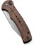 Cogent Flipper & Button Lock Knife Brown Micarta Handle Çakı 5