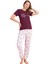 Dreamy Pamuklu Kalp Desenli Kısa Kollu Kadın Pijama Takımı 5