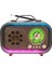 M-1315BT Bluetooth Subwoofer'lı Retro Radyo Şarjlı 3 Band Fm/am/sw Vintage Hoparlör USB Tf Destekli 1