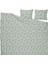 Rodgersıa Nevresim Seti Çift Kişilik Yeşil Beyaz 240 x 220 - 50 x 60 cm Pamuklu ve Yumuşak Kumaş 6
