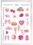 Pink Temalı Sticker Seti Bullet Journal Ajanda Için Uygun Set 1