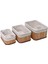 Bambu Sepet Çok Amaçlı Organizer Dekoratif 3'lü Set 4
