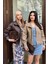 Suni Deri Oversize Bomber Ceket 4