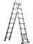 250 + 250 Cm. - 8+8 Basamaklı Alüminyum Teleskopik Merdiven - A Tipi Uzayan Merdiven 2