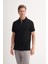 Polo Yaka Regular Fit Pamuklu Dokulu Tişört 4122 3