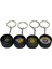 1 Adet Siyah Renk Bulldog Amsterdam 25MM Anahtarlık Şeklinde Metal Öğütücü Grinder 1