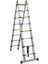 310 cm +310 cm -10+10 Basamaklı Alümınyum Teleskopik Merdiven - A Tipi Uzayan Merdiven 6