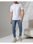 Erkek Beyaz Oversize Basic Tişört | Geniş Kesim Pamuklu Tişört 1
