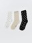 Lcw Eco Baskılı Kadın Soket Çorap 3'lü (W5) 1