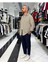 Gofre Kumaş Çizgili Oversize Erkek Gömlek 7