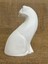 Kedi Heykel Obje Minimalist, Beyaz Renk Yüksek Kaliteli Malzeme Minimalist El Yapımı Kedi Heykel Obje, Ev Dekoru, Masa Dekoru (13x8 cm) 4