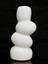 Bohem Tarzı Dekoratif Vazo, Beyaz Renk Yüksek Kaliteli Malzeme El Yapımı Yığılan Taş Vazo, Hediyelik Dekoratif Bohem Vazo, Ev Dekoru, Masa Dekoru(17x7,5cm) 1