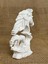 At Duvar Dekoru Heykel, Beyaz Renk Yüksek Kaliteli Malzeme El Yapımı Minimalist Heykel Duvar Dekoru, Hediyelik Duvar Dekoru, Ev Dekoru (12x8 cm) 3