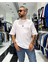 Erkek Sırtı Antik Kumaş Baskı Oversize T-Shirt 12