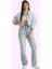 Kadın Denim Straight Jean Yüksek Bel Boru Paça Pamuk Günlük Kullanım Yaz Aylarının Vazgeçilmezi 1