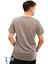 Hava Alan Ince Pamuklu Kumaş Bisiklet Yaka Erkek T-Shirt Füme 4