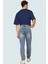 Erkek Pamuk Denim Pantolon Dar Paça Normal Bel Rahat Günlük Stil Yaz Aylarının Vazgeçilmezi 3