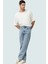 Erkek Denim Kot Pantolon Baggy Fit Geniş Paça Pamuk 5 Cep Regular Boy Günlük Şıklık Hafta Sonu 2