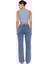 Kadın Regular Boy Denim Jean Yüksek Bel Geniş Paça Pamuk Günlük Kullanım Dayanıklı Malzeme 3