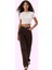 Kadın Pamuk Denim Pantolon Yüksek Bel Wide Leg Model Tüm Sezon Günlük Kullanım Özel Günler 2