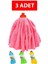 3'lü Mikrofiber Mop Başlığı 45X70, Renkli Yedek Paspas Ucu Seti 1