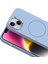 iPhone 14 Kılıf M-Safe Şarj Özellikli Metal Kamera Çerçeveli Effx Edi Silikon Kapak - Açık Mavi 8