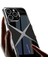Apple iPhone 15 Pro Max Kılıf Ultra Ince Kamera Korumalı Pc + Deri Arka Yüzey Effx X-Pro Kapak-Siyah 4