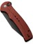 Cogent Flipper & Button Lock Knife Blackwashed Serrated Burgundy G10 Handle Çakı 5