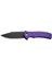 Cogent Flipper & Button Lock Knife Purple G10 Handle Çakı 1