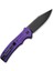 Cogent Flipper & Button Lock Knife Purple G10 Handle Çakı 3