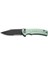 Cogent Flipper & Button Lock Knife Blackwashed Serrated Naturel G10 Handle Çakı 1