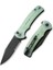 Cogent Flipper & Button Lock Knife Blackwashed Serrated Naturel G10 Handle Çakı 2