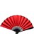 Plastik Kumaş Yelpaze 12'li Kırmızı 1
