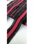 Siyah Gümüş Kenarlı Kırmızı Detaylı Püskül Şerit 1