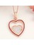 925 Ayar Gümüş Rose Kalp Kadın Kolye 1