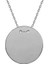 925 Ayar Gümüş Yuvarlak Plaka Kolye 1