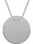 925 Ayar Gümüş Yuvarlak Plaka Kolye 2