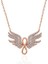 925 Ayar Gümüş Rose Melek Kanadı Sonsuzluk Kadın Kolye 3