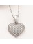 925 Ayar Gümüş Bombeli Kalp Kadın Kolye 1