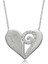 925 Ayar Gümüş Kalpli Aşkım Kadın Gümüş Kolye 1