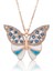 925 Ayar Gümüş Nazarlı Kelebek Kadın Gümüş Kolye 1