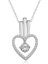 925 Ayar Gümüş Kalpli Tek Taş Kadın Gümüş Kolye 1