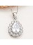 925 Ayar Gümüş Damla Zirkon Taşlı Kadın Kolye 1