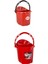 Kırmızı 12 Litre Kova ve Kep, Dayanıklı Bahçe ve Temizlik Malzemesi 3