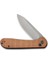 Button Lock Elementum Pocket Knife Brown Micarta Handle Çakı 4