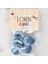 Loren Crafts 8'li Düğme Mavi - 1132 1