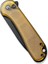 Button Lock Elementum Iı Flipper Knife Ultem Amber & Black Handle Çakı 5