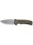Cogent Flipper & Button Lock Knife Green Micarta Handle Çakı 1